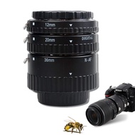 Meike Auto Focus Macro Extension Tube Set Metal Mount 12mm 20mm 36mm for Nikon AF AF-S DX FX SLR Cam