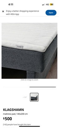 Klagshamn Matt pad 140x200 AP IKEA Mattress 床墊