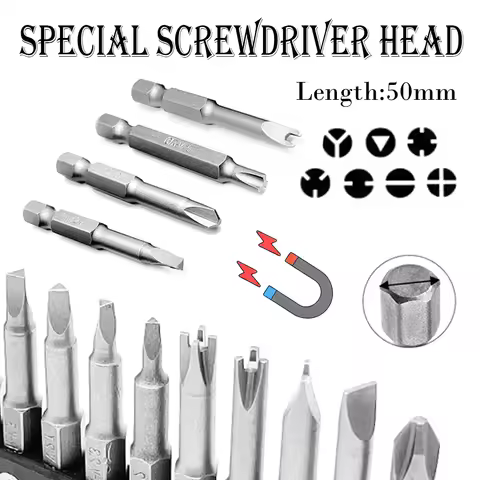 4-13Pcs Magnetic Screwdriver Set Y U Shaped Three Points Screw Driver Bit Security Tip Repair Tool P