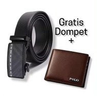 Beli Gesper gratis Dompet C330 Ikat pinggang Import Kulit premium sekolah kantor