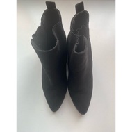 New Look Black Suede Ankle Boots (UK 7)