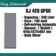 Kulkas 2 pintu Sharp SJ 420GP-SD/ Kulkas Sharp 2 pintu/SJ-420 GP