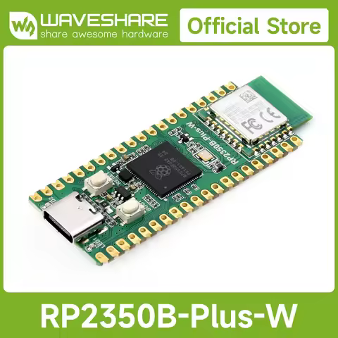 Waveshare RP2350B-Plus-W Development Board, Raspberry Pi RP2350B Dual-core & Dual-architecture Micro