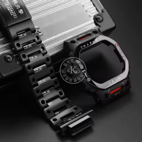 MechWarrior Bezel Srap For Casio DW5600 GW-B5600 Modified Watch Band and Case DW-5600 Mecha Metal St