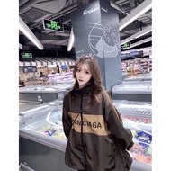 Balenciaga 19FW Khaki Slogan Jacket Jacket