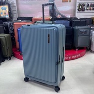 Nuport 前開式系列PC箱  上開式行李箱 時尚大方 輕量耐磨 防刮紋路 滑順飛機輪 28吋大箱（湖藍）