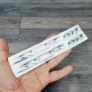 [CHUYÊN TEM] TEM DÁN CHỮ XE SCR 110 NỔI TRANG TRÍ XE CAO CẤP (MÀU BẠC)