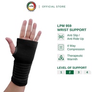 LPM Wrist Support 959 Wrist Guard High Thread Count Medical Wrist Wrap for Carpal Tunnel 4 Way Compression