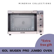 Mugen Pro Jumbo Oven 60Liter, With Rotisserie and 3D Hot-Air Convection & Extra Free Gift, 1 Year Wa