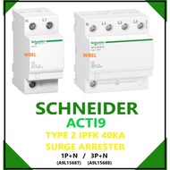 SCHNEIDER ACTI9 TYPE 2 APFK 40KA SURGE ARRESTER - 1P+N (A9L15687) / 3P+N (A9L15688)