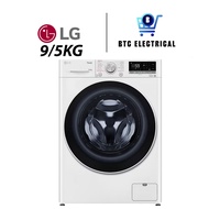 LG 9/5kg FV1209D4W Front Load Washer Dryer with AI Direct Drive™, Steam™ Washing Machine