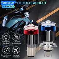 【FY】  Motorcycle Led Headlight H4 BA20D Headlight Projector Lens Moto Signal Lamp Bulb Hi/Lo Beam Li