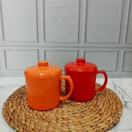 TTP 710 MELAMINE MUG WITH MELAMINE GLASS + LID 420ML