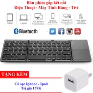 Bàn phím không dây Bluetooth B033 có touchpad gấp gọn cho điện thoại/ máy tính bảng/ PC/ Laptop/ And