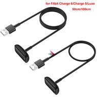2pcs Charger Cable for Fitbit Charge 6/Charge 5/Luxe, Replacement Charger for Fitbit Charge 6/Charge