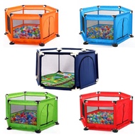 Hexagon Foldable Playpen Playard Baby Kids Safety Play Fence Hexagon Box Kids Play Fence