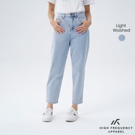 HFA Women’s High Waisted Ankle-Length Mom Denim Jeans