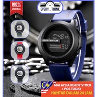 [Malaysia Ori] Quicksilver design Unisex Watches Strab Rubber Digital Water Resist Jam tangan peremp