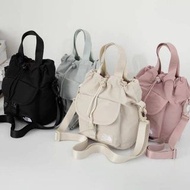 全新The North Face bag情侶款户外輕便單肩手提斜跨包抽繩水桶包The North Face斜孭袋