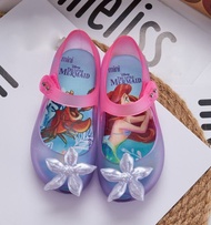 Girls Colorful Color Block Jelly Fragrant Shoes Mermaid Starfish Shell Sandals 3-10 Years Old Girls