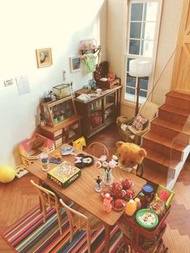 實木餐檯 可配re-ment mimo 扭蛋 食玩 Blythe 孖妹 t for candy