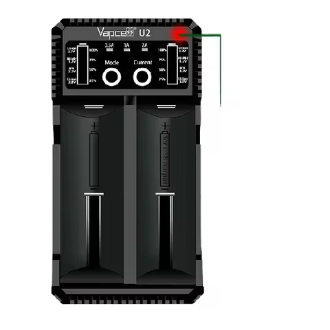 vapcell U2 USB Charger smart Charger 2 slots multi protection function For 3.7V Li-ion battery 18650