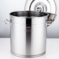 Stainless Steel Compound Bottom Soup Bucket Thickened Open Fire Canteen Commercial Multi-Purpose Barrel Induction Cooker