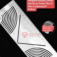 TK-43 Penggaris Bisa Bending Hollow Buat Siku Halus Lengkung dan Potong Sudut Siku dan Rapi Besi Hol