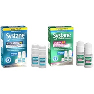 Systane Hydration Multi-Dose Preservative-Free Eye Drops Dry Eye Relief Twin Pack (2x10ml) & Ultra M