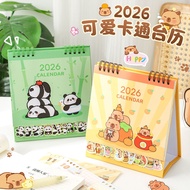 2025-2026 Cartoon Coil Desk Calendar Calendar Creative Healing Department Office Stationery 10aa