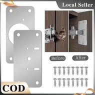 4Pair Stainless Steel Hinge Repair Plate Cabinet Hinge Repair Plate Kit
