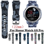 [HOT JUXXKWIHGWH 514] For Honor Watch GS Pro Strap Magic Watch 2 46Mm Camouflage Pattern Silicone Watchband Wristband Sport Bracelet 22Mm Watch Band