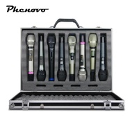 [Phenovo] Case Hard Shell Mic Case Control Room Live Broadcast Broadcasting Foam Case Mic Mic Storag
