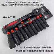 Kunci Rachet Hitam Doff CR-MO 1/2 Inch 8mm-24mm APR JAPAN TECHNOLOGY AP131