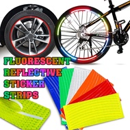 Bicycle Motorcycle Car Accessories Wheel Rim Tire Fluorescent Reflective Sticker Decal Strip Tape