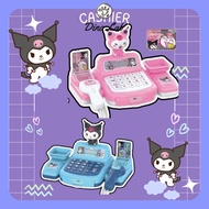 Kuromi Cashier Machine Toy Simulated Supermarket Cash Register Kits Checkout Pretend Play Toy