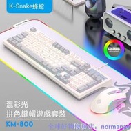  98鍵 機械鍵盤 電競鍵盤 遊戲鍵盤 有線鍵盤 鍵盤 電競滑鼠 鍵盤滑鼠套裝 滑鼠 遊戲鍵鼠套裝 炫彩燈光 拼色