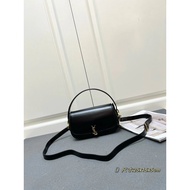 SAINT LAURENT SAINT LAURENT YSL PELLE BOX Metal Logo Detachable Adjustable Calfskin Shoulder Crossbo