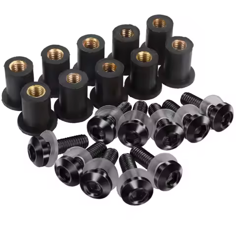 10PCS M5 5mm Windscreen Windshield Bolts Screw Kits For SUZUKI BURGMAN 400 650 125 200 AN125 AN250 A