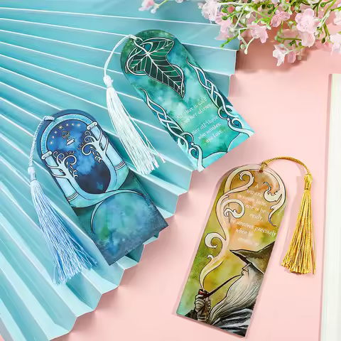 Lord of the Rings Acrylic Bookmarks Fantasy Movie Lovers Collectible Gifts Fiction Fan Book Accessor