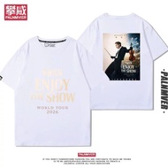刘宪华2026巡演演唱会短袖男女粉丝应援2026新款夏季百搭T恤潮8.21 Henry Lau's 2026 concert tour short-sleeve T-shirt for male an