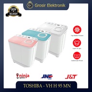 ( KHUSUS JAKARTA UTARA ) Mesin Cuci 2 Tabung TOSHIBA VH H95MN Semi Auto 9KG