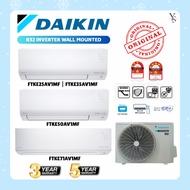 Daikin Inverter R32 Air-Conditioners 1.0hp_1.5hp(3star)_2.0hp_2.5hp(4star) (FTKE) (WARRANTY IN-3YEAR