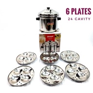 Diamond Idly/Rice Cake/Idhli Cooker Pot Stainless Steel Classic Jointless 24 Cavity G17108