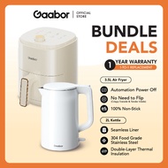 Gaabor Homepro Flash Deal Bundle 3.5L Air Fryer AF-35M01A and 2L Electric Kettle EK20M-WH01A
