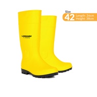 LDM Rubber Boot Yellow Gardening Anti Slip Waterproof Outdoor Rain Boots PVC Shoes Kasut Hujan Kasut