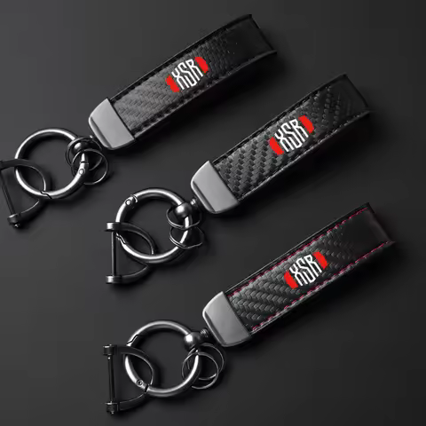 High-Grade Leather Keychain Motorcycle Key Ring For Yamaha XSR700 XSR 700 XSR900 XSR 900 XSR125 155 