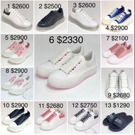 Alexander Mcqueen MCQ 女裝波鞋休閒鞋  (經典款/氣塾款/厚底款）sneakers 35 35.5 36 36.5 37 37.5 38 38.5 $2100-$2900 /拖鞋