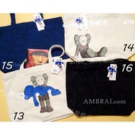 【AMBRAI.com】 UNIQLO x KAWS 聯名 托特包 包包 背包 手提包 購物袋 提袋 UT Logo 黑