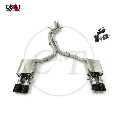 CBNT Exhaust Systems Valved Catback for Audi S4 S5 B8 B8.5 3.0T Exhaust Valvetronic Muffler Remote C